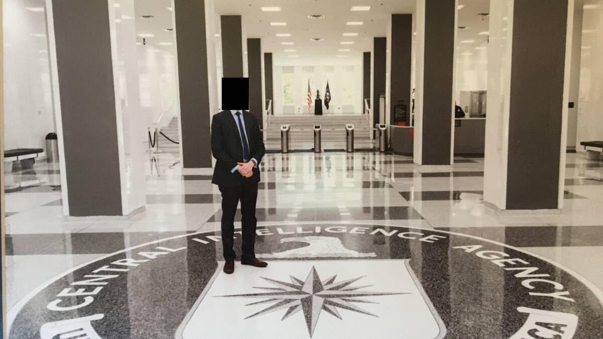 Witness J at the United States Central Intelligence Agency headquarters. Picture supplied