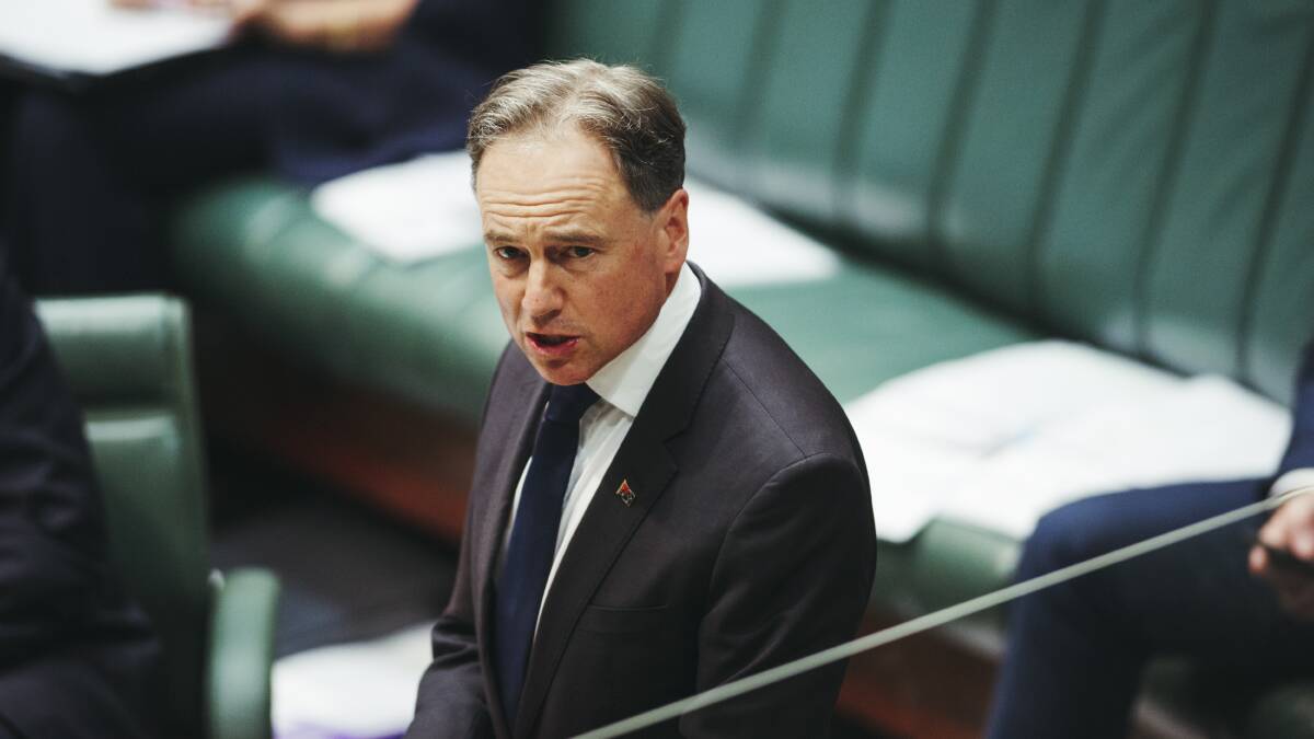 Minister for Health Greg Hunt during Question Time last year. Picture: Dion Georgopoulos