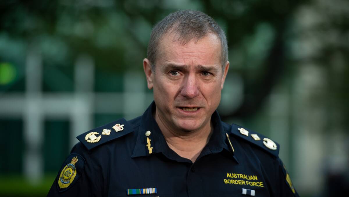 Australian Border Force Commissioner Michael Outram. PIcture: Karleen Minney