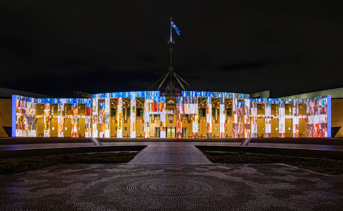 Parliament House will be lit up for this year's Enlighten Festival. Picture: Supplied