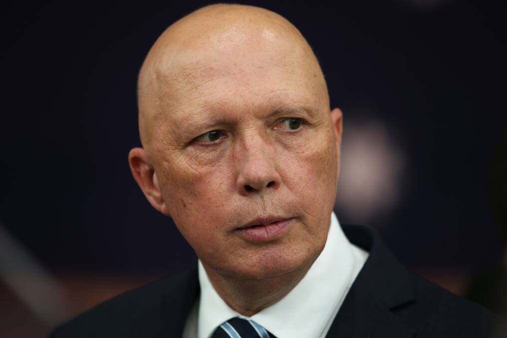 Minister for Defence Peter Dutton. Picture Peter Lorimer 
