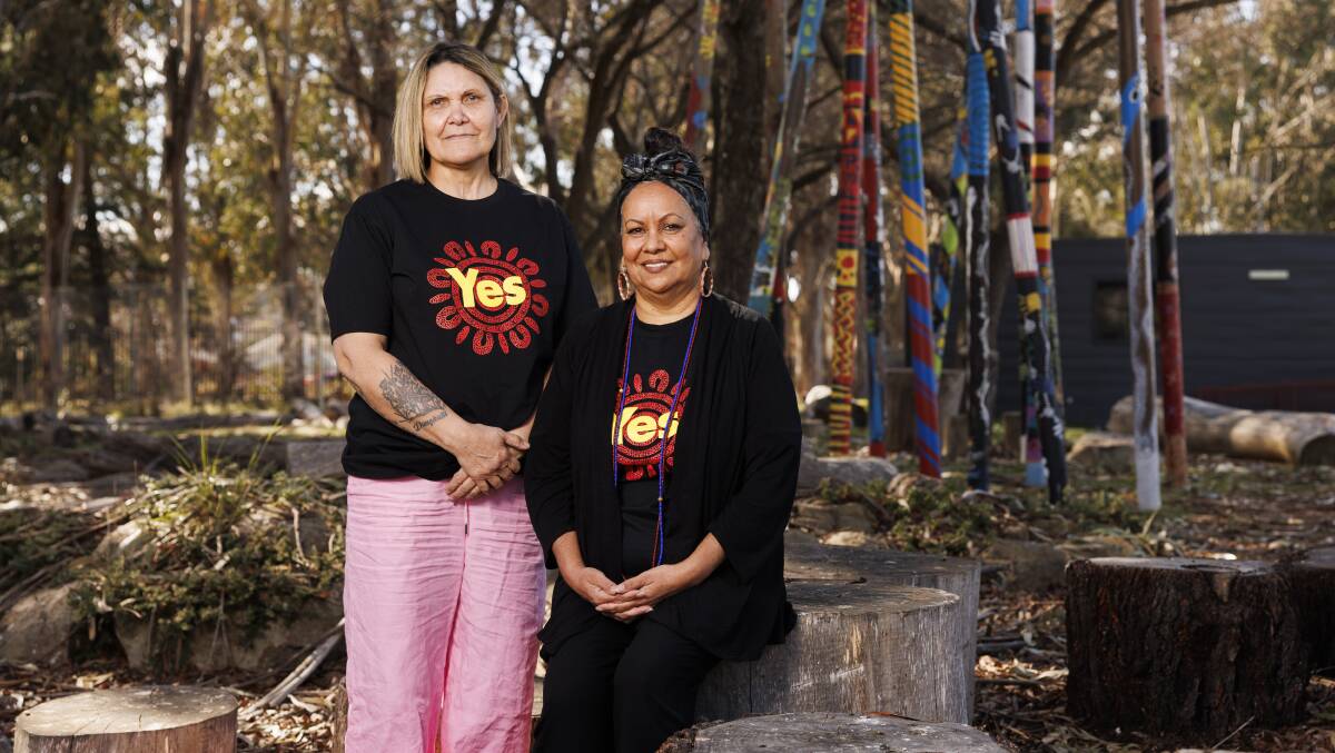 Chair Tanya Keed and deputy chair Paula McGrady of the ACT Aboriginal and Torres Strait Islander Elected Body. Picture by Keegan Carroll