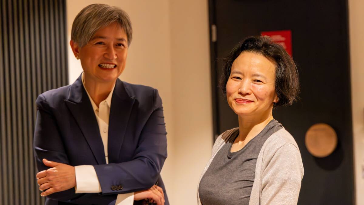 Foreign Minister Penny Wong and freed Australian journalist Cheng Lei. Picture supplied.