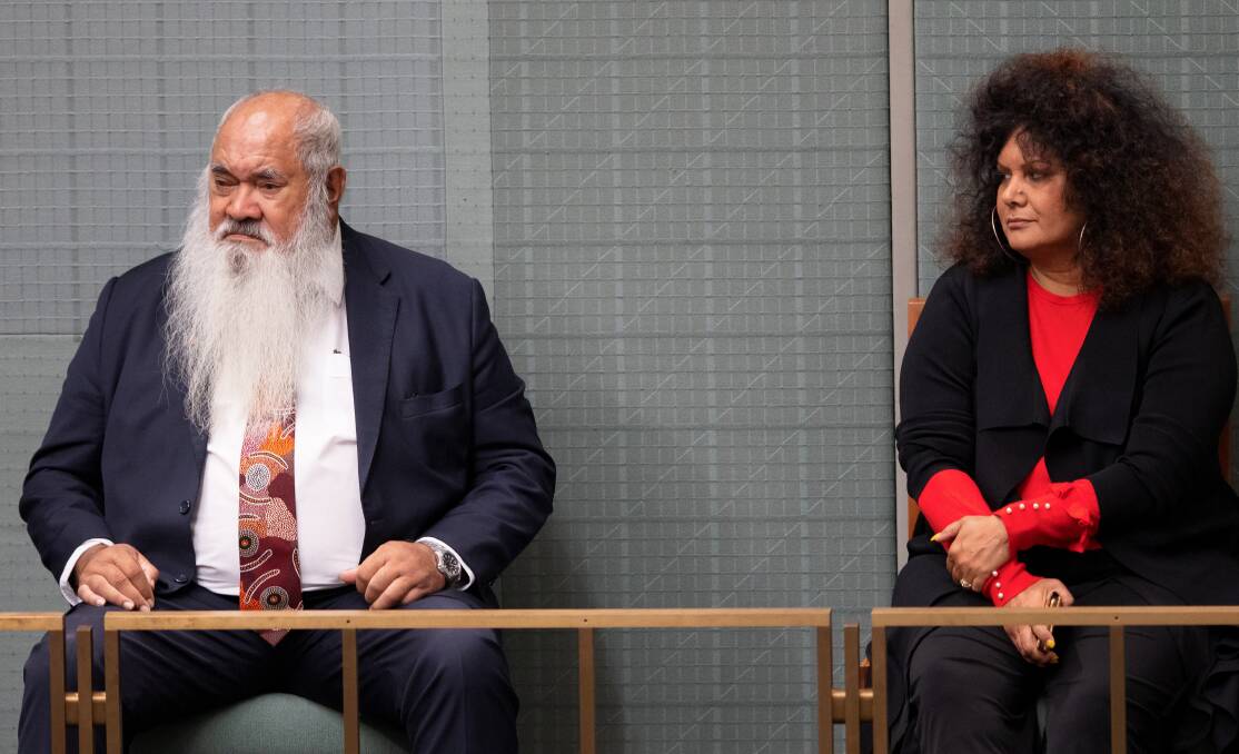 Senators Pat Dodson and Malarndirri McCarthy. Picture by Sitthixay Ditthavong