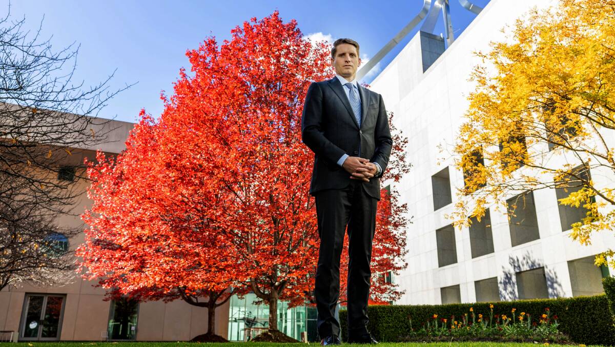 Shadow Defence Minister Andrew Hastie, at Parliament House in Canberra ACT
Picture by Gary Ramage