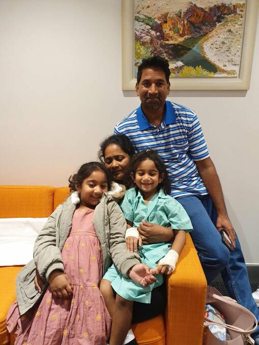 Biloela family reunited in Perth. Image supplied
