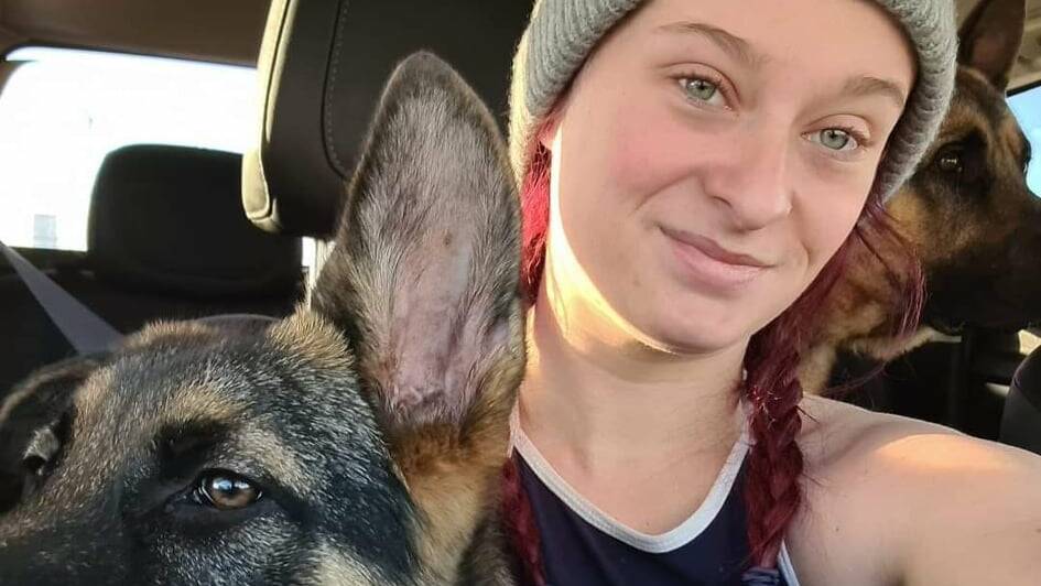 Kira Lee Meagher, 23, fronted the ACT Magistrates Court on Tuesday after being charged with robbery that was aggravated by an offensive weapon, namely a German Shepherd. Picture: Facebook
