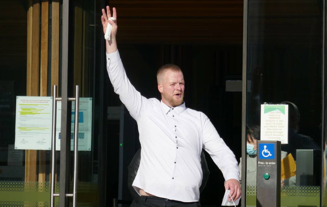 Jayden Stephen Kirkman, 24, pictured during a pervious court appearance has been sentenced to 10 months jail for instigating a melee at Moby Dick's Tavern in November last year. Picture: Toby Vue