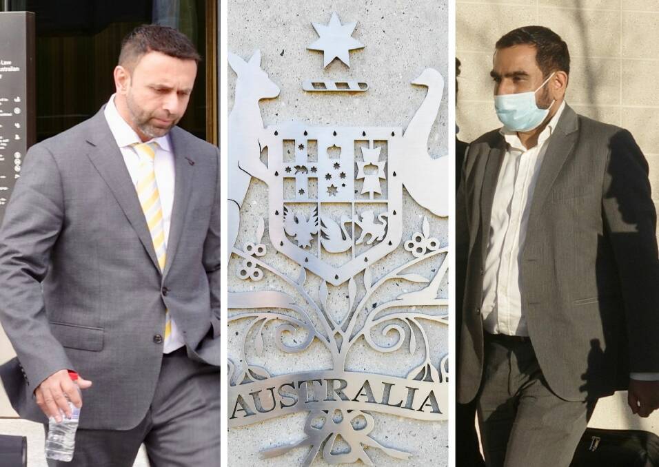 Abdul El-Debel and Raminder Kahlon have been sentenced for conspiracy against the Finance Department. Pictures by Toby Vue and Dion Georgopulos