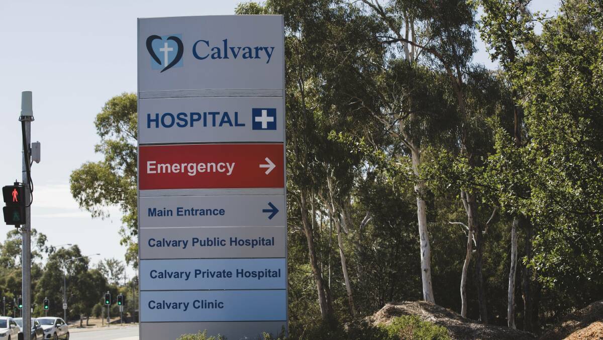 Calvary Hospital was found to have provided suboptimal care for a man who died in 2016. Picture by Jamila Toderas