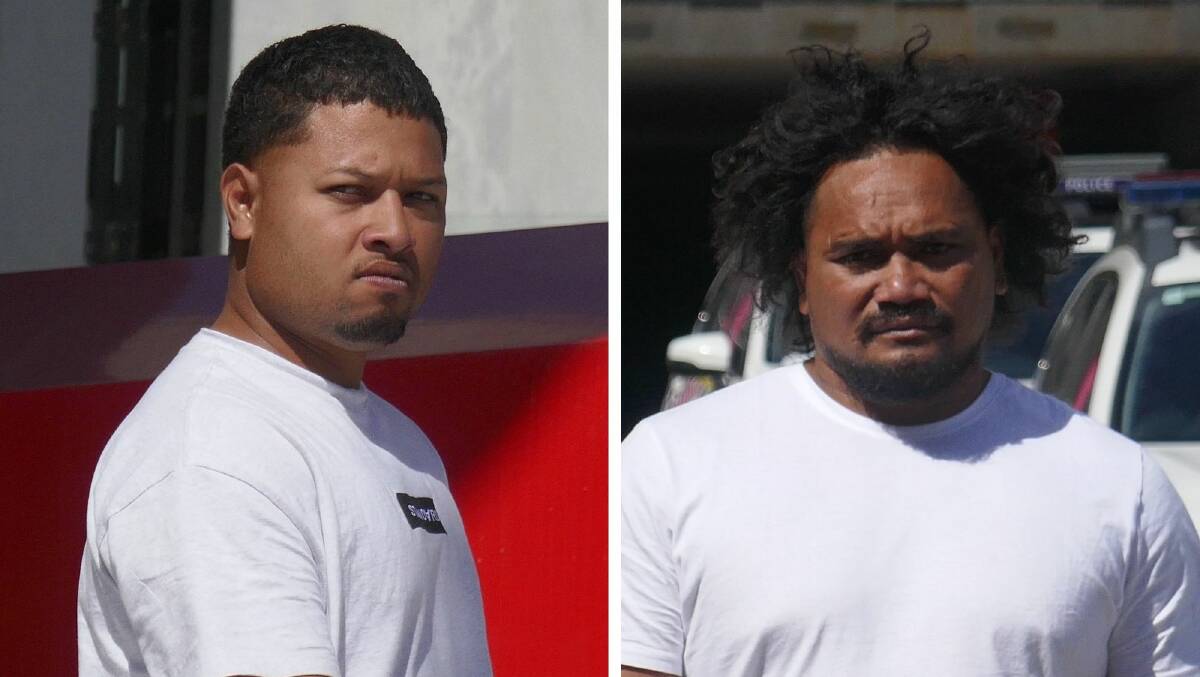 Seti Moala and Paula Fala Kata leaving the ACT courts precinct on Monday after their bail applications were unopposed by the prosecution. Pictures: Toby Vue