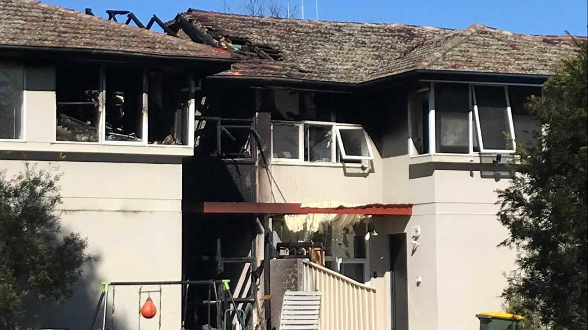 A townhouse complex in O'Connor was damaged in the 2021 fire. Picture: John-Paul Moloney