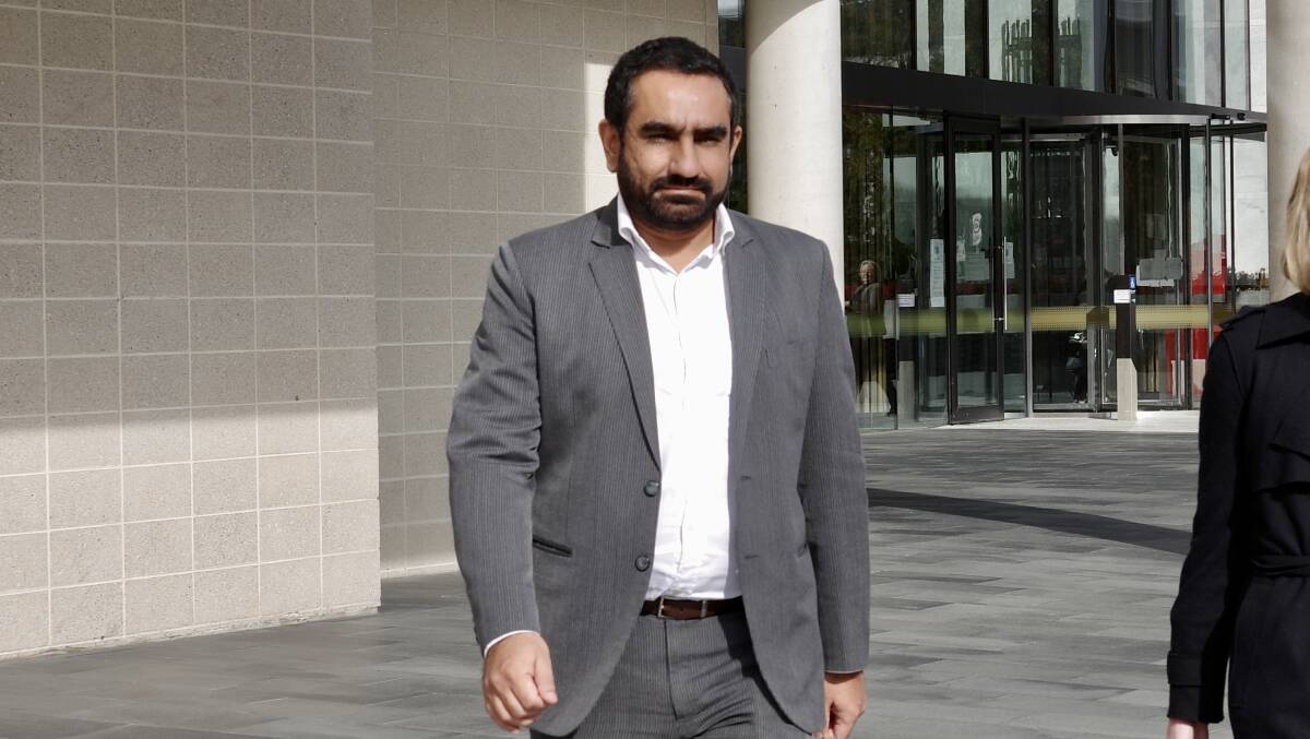 Raminder Kahlon outside the ACT courts building in early June. Picture: Toby Vue