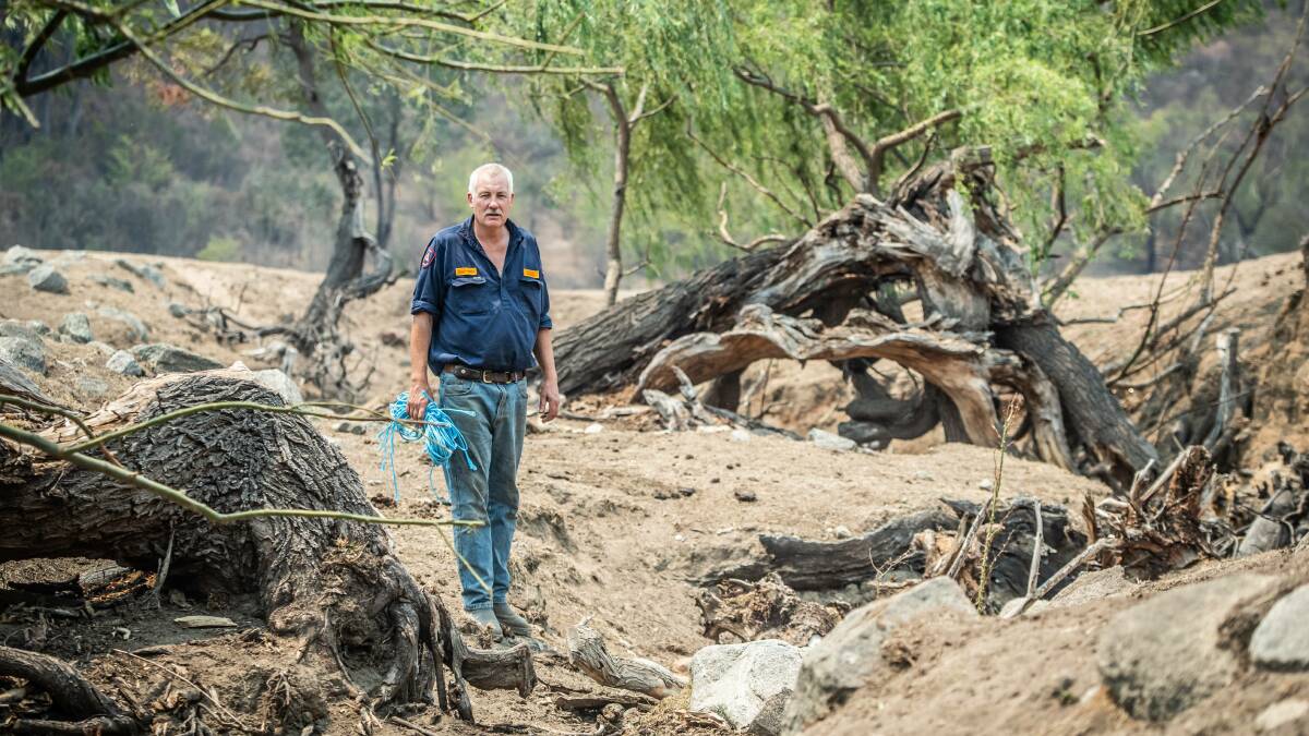 Tharwa Fire Brigade president Steve Angus says the conditions of Boboyan Road may present problems for bushfire-fighting efforts in the longer term if the road is left to deteriorate. Picture: Karleen Minney