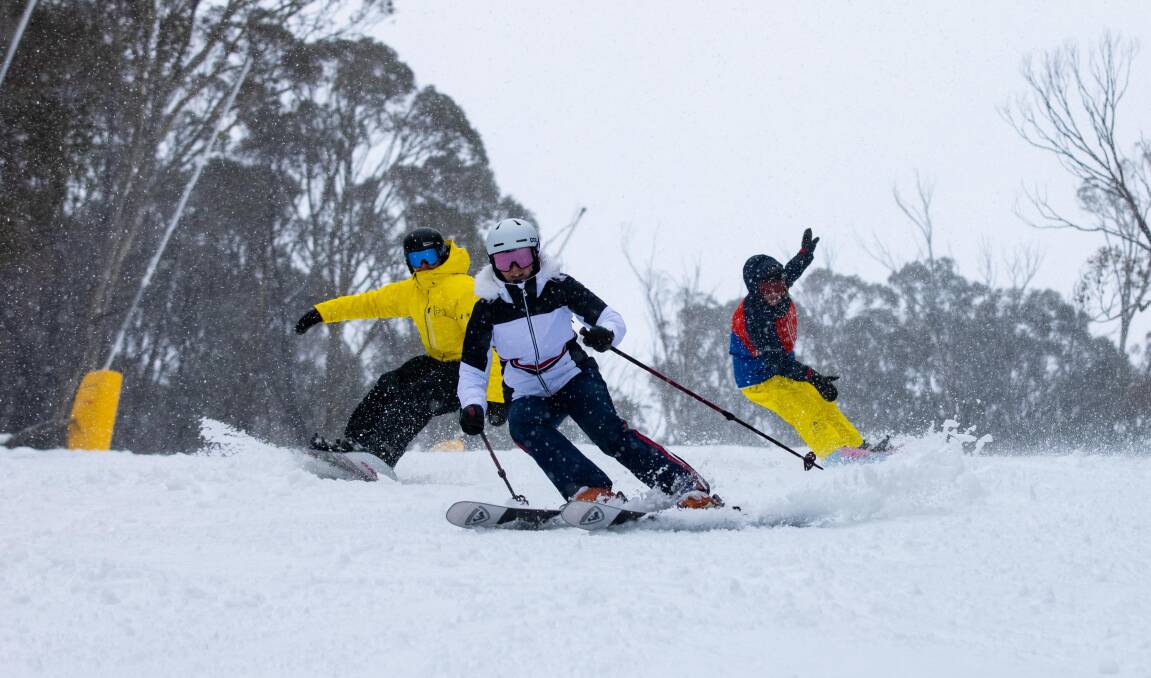 Snow lovers have descended onto Perisher and Thredbo after a huge dump of snow kicked off the long weekend. Picture: Thredbo Media