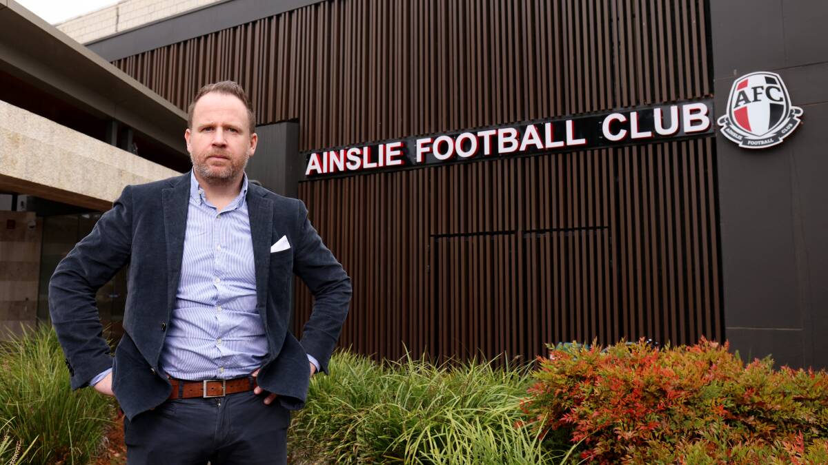 Ainslie Group's chief executive Simon Patterson in July hit back at the North Canberra Community Council in relation to the club's childcare-centre development. Picture: James Croucher