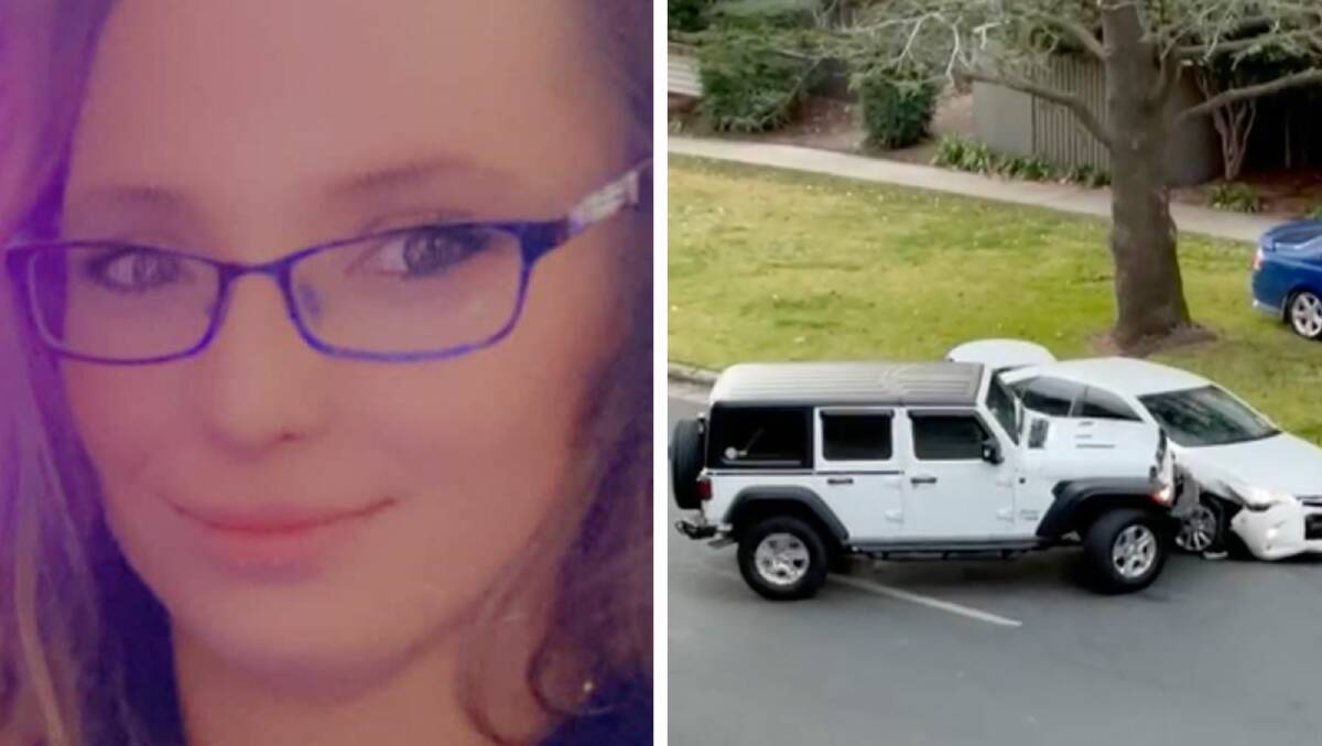 Lila Walto was the driver of the Jeep that chased and rammed a prison car across Canberra's inner south in July 2021. Pictures: Facebook, Supplied