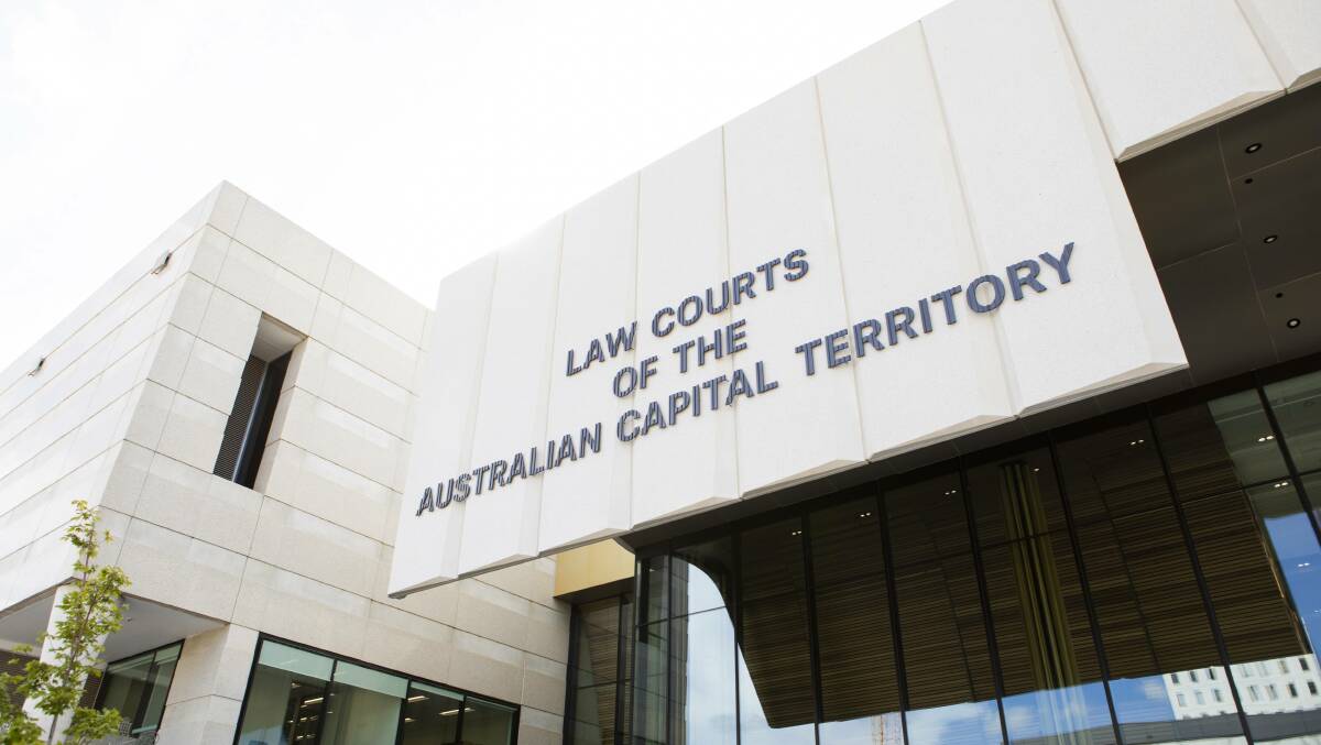 Brett Anthony Lawson, 29, faced the ACT Magistrates Court on Saturday over weapons and theft charges. picture: Jamila Toderas