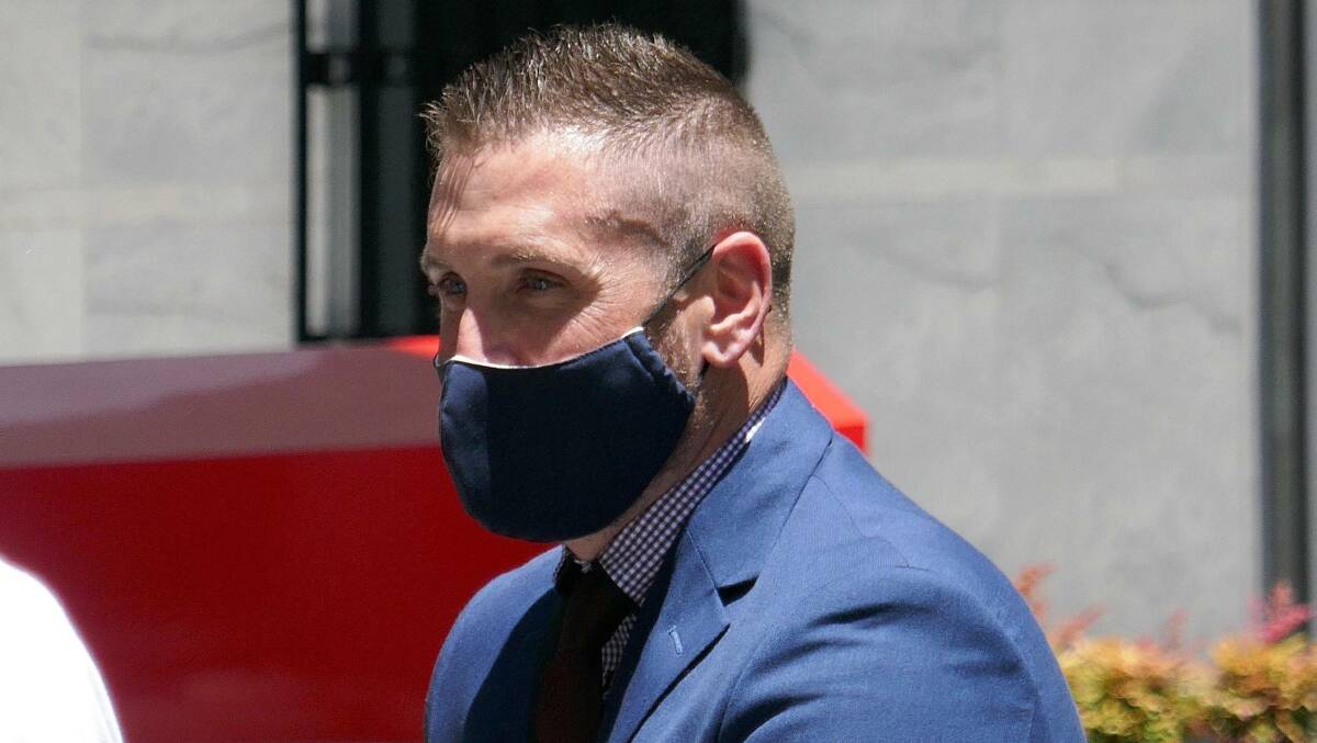 Scott John White outside the ACT courts during trial last year. Picture: Toby Vue