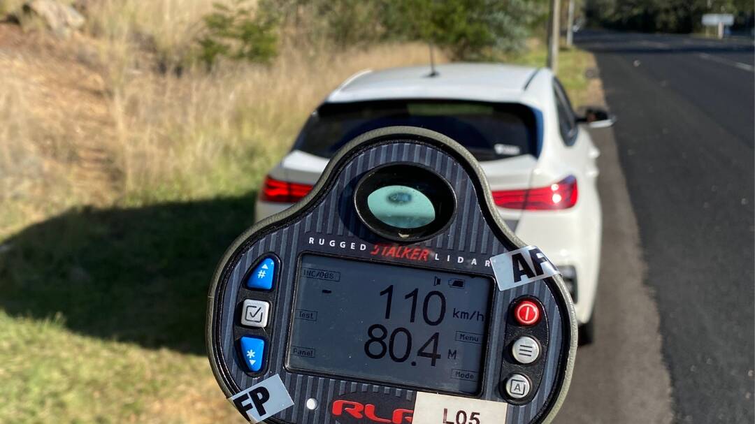 One of the latest speeding drivers in the ACT this long weekend. Picture: ACT Policing