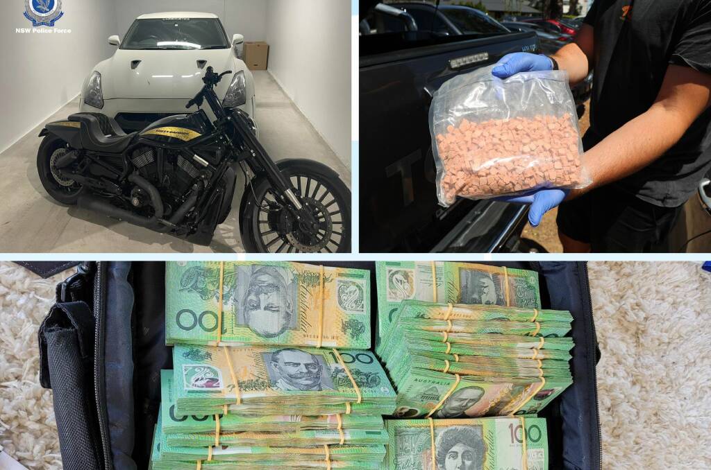 Some of the items seized during investigations. Picture NSW Police