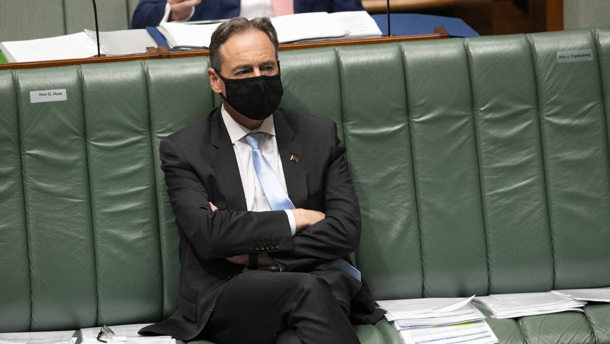 Federal Health Minister Greg Hunt. Picture: Keegan Carroll