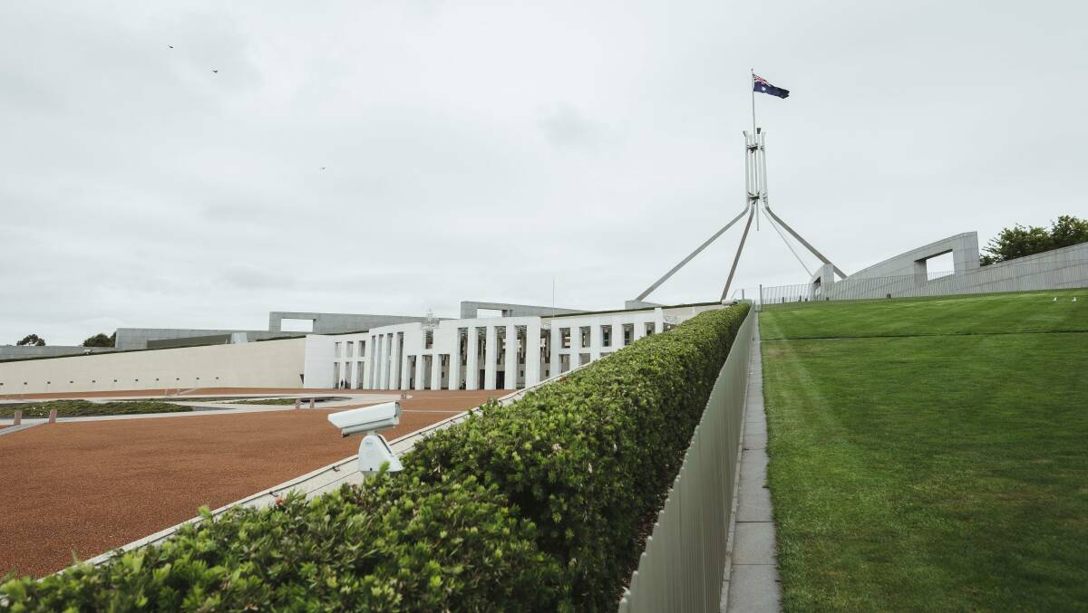 A Sydney man in June allegedly used a knife to threaten a staff member at Parliament House. Picture: Dion Georgopoulos