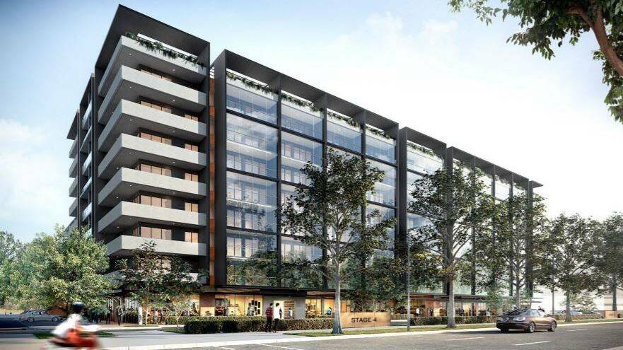 Artist impression of the fourth stage of JW Land's Founders Lane project. Picture: ACT government