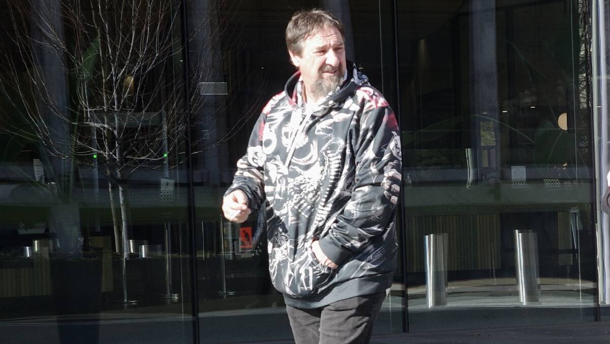 Tony Dawes outside court. Picture: Toby Vue