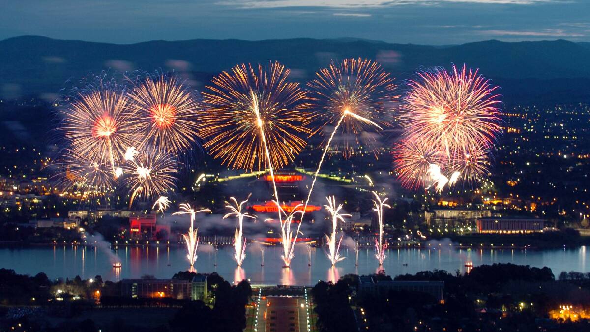 Previous fireworks in the capital. File picture