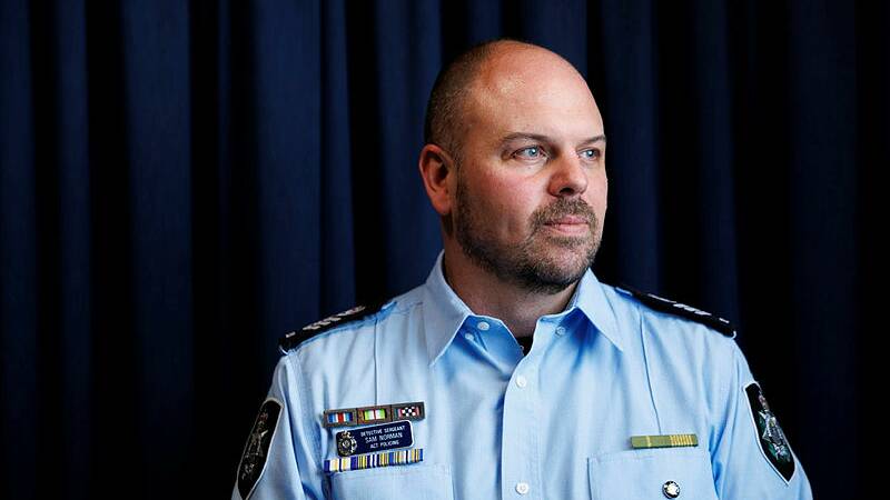 Detective Sergeant Sam Norman, team leader of ACT Policing's family violence unit. Picture by Keegan Carroll