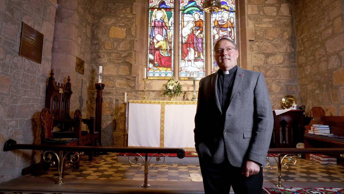Reverend Paul Black at St John's Anglican Church in Reid. Picture by James Croucher