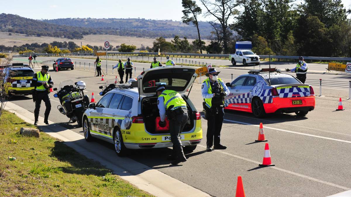 Canberrans are abiding by lockdown rules for the most part, police say. Picture: Dion Georgopoulos