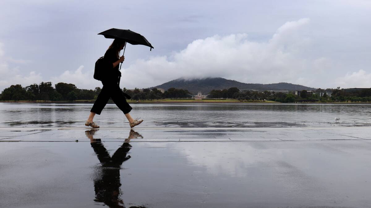 Canberra was rainy on December 22. Picture by James Croucher