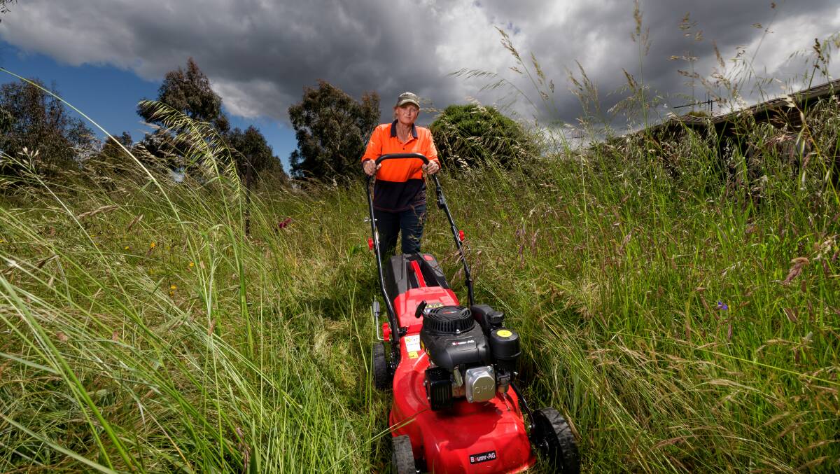 Professional mower Katrina Bailey. Picture by Sitthixay Ditthavong