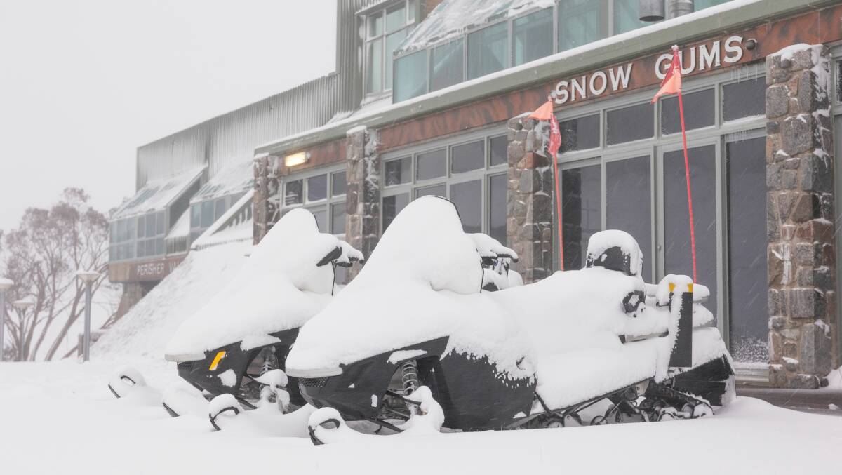 Perisher has been hit with a snowstorm. Picture: Perisher