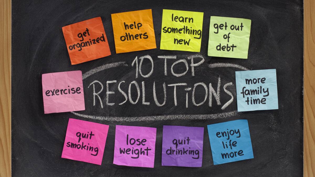 What resolutions have you made for the new year? Picture by Shutterstock