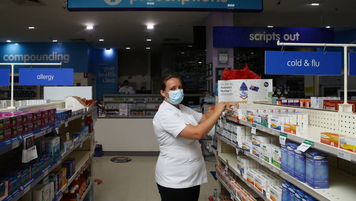Pharmacist Chelsea Felkai. Picture Jonathan Carroll