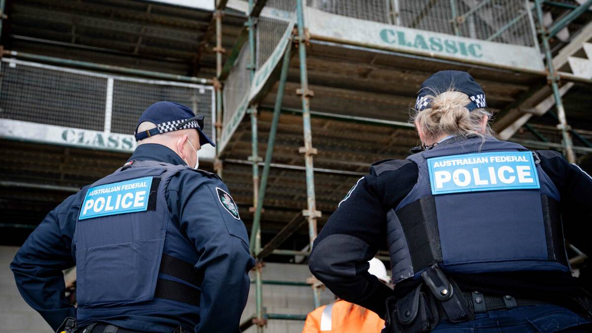 ACT Policing said all worksites were found to have complied with health orders. Picture: Supplied