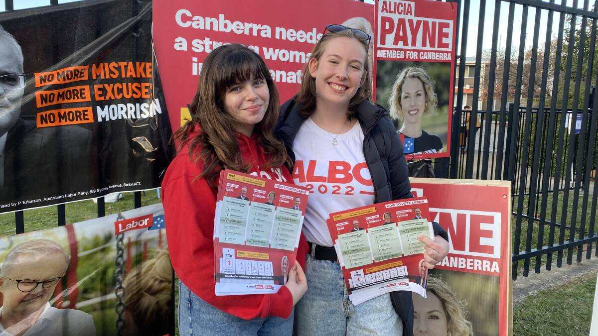 Sinead Winn, left, decided to join the Labor Party instead of the Greens. Picture supplied