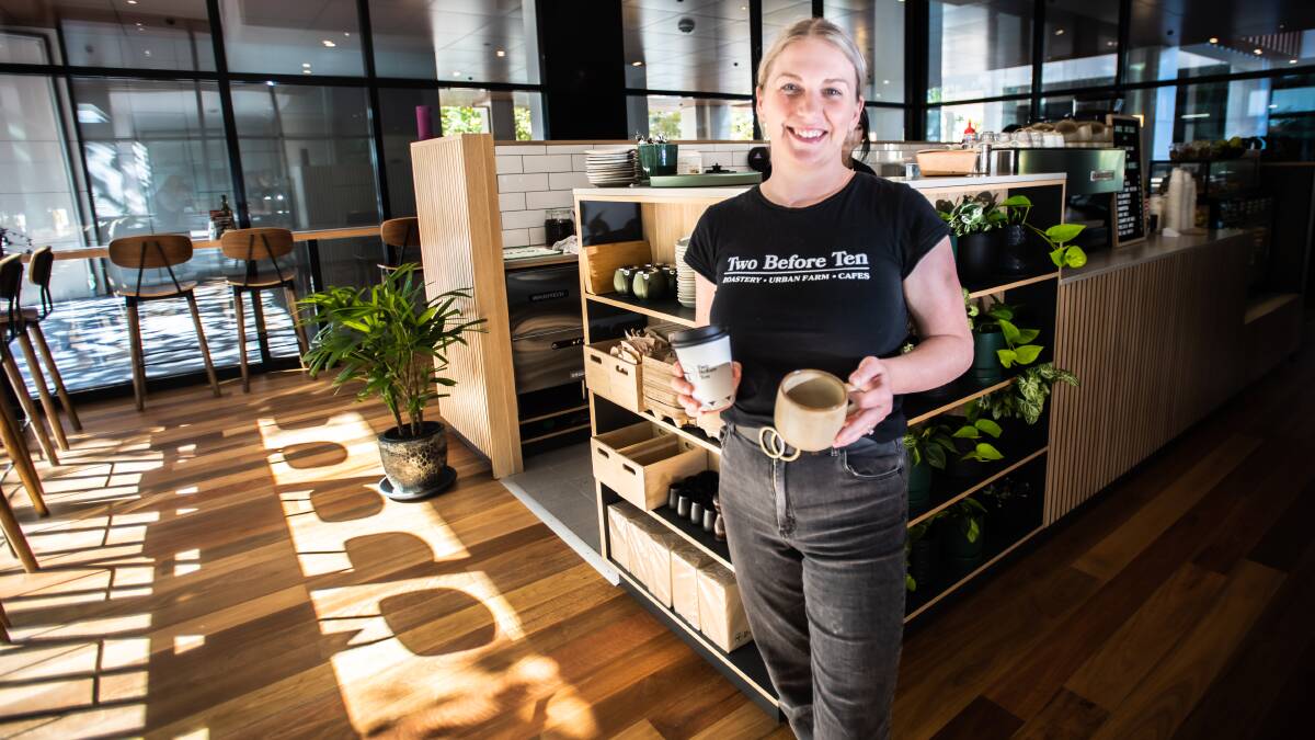 Two Before Ten group facilities manager Jen Cunnington at the new Constitution Avenue cafe. Picture by Karleen Minney