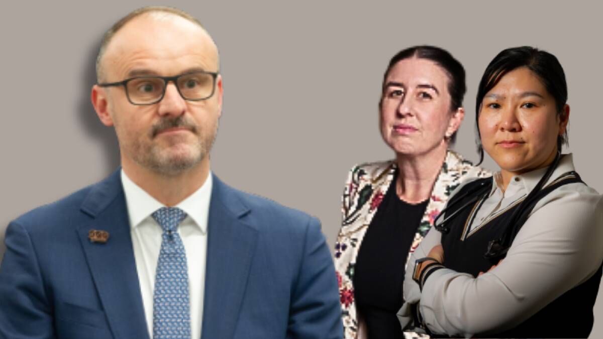 Chief Minister Andrew Barr, left has introduced a new tax policy, which Canberra GPs Dr Kerrie Aust, centre and Dr Betty Ge, right, have slammed. Pictures by Sitthixay Ditthavong, Elesa Kurtz