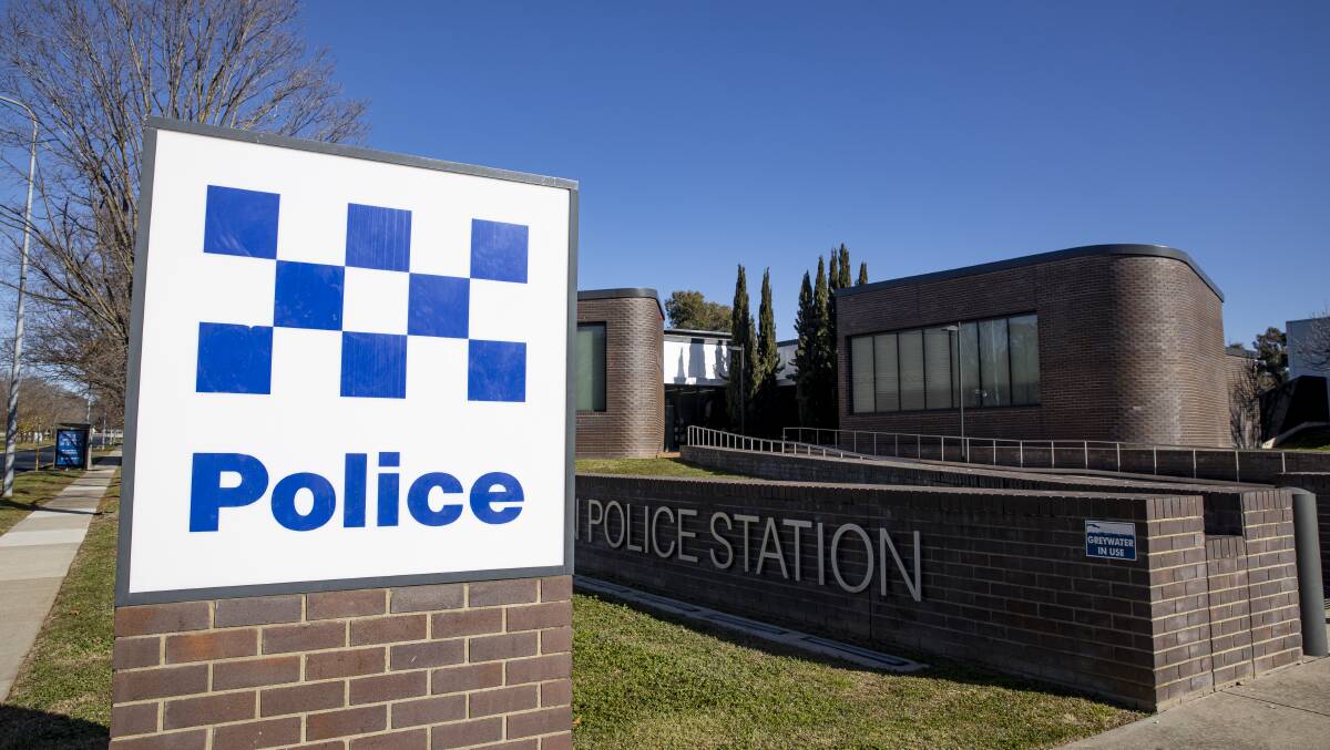 Belconnen Police Station, where a man presented himself and was charged with an act of indecency against a girl. Picture: Sitthixay Ditthavong