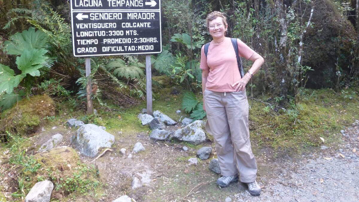Anne Holmes on a trip to Argentina in 2012. Picture supplied