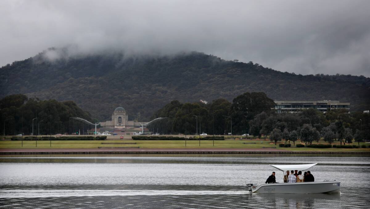 Canberra was rainy on December 22. Picture by James Croucher