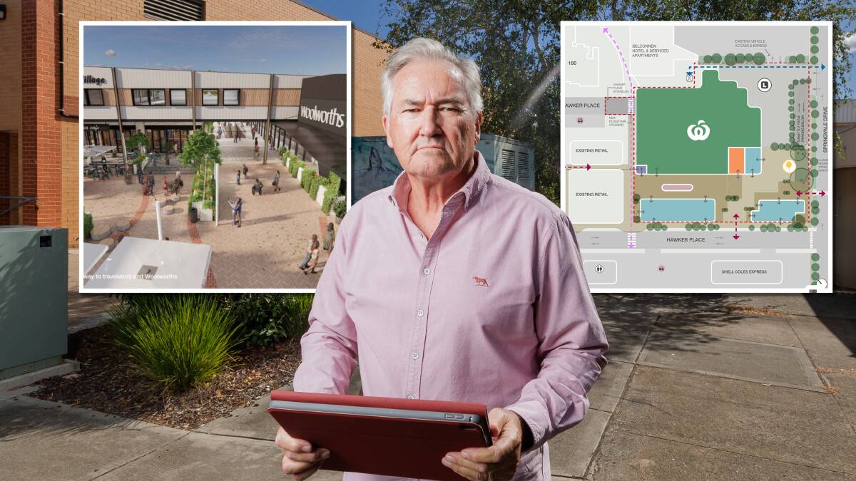 Deane Russell, whose mother owns Belconnen Way Hotel & Serviced Apartments in Hawker, is concerned about a proposed Woolworths development. Picture by Sitthixay Ditthavong