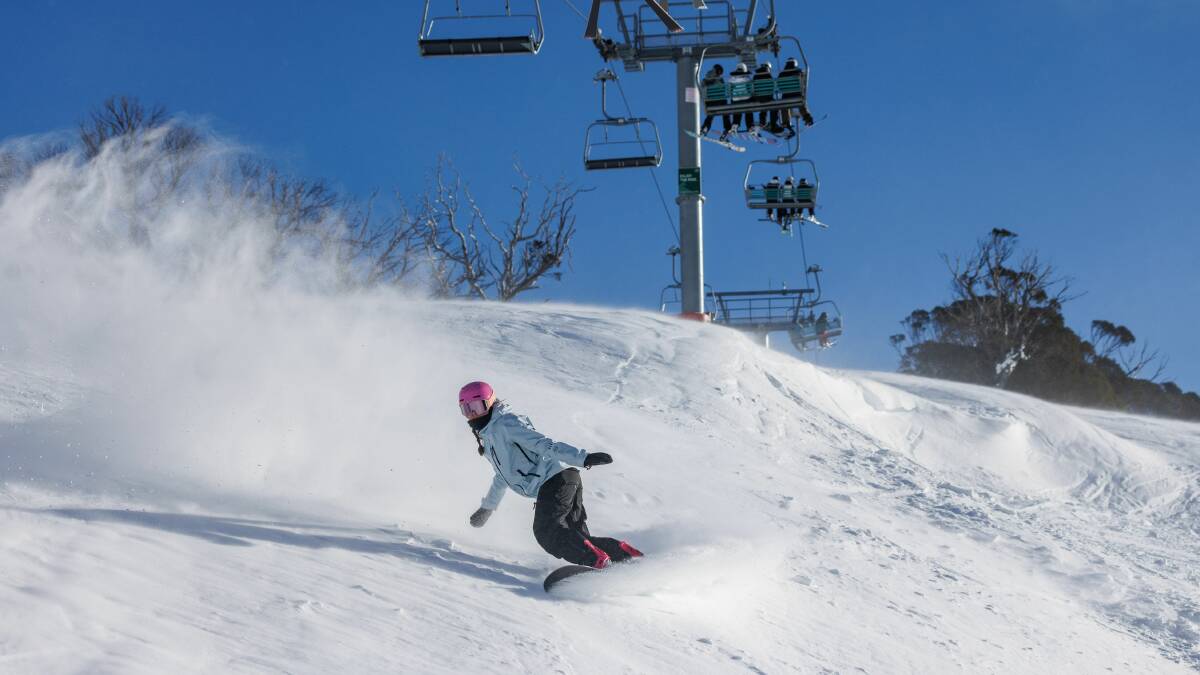 Olympian Josie Baff at Thredbo on the long weekend, Picture: Thredbo