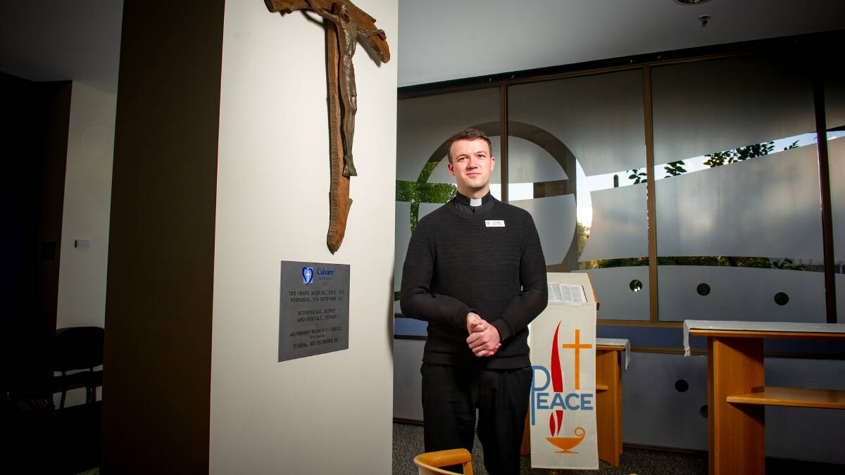 Calvary chaplain Father Alex Osborne. Picture by Elesa Kurtz