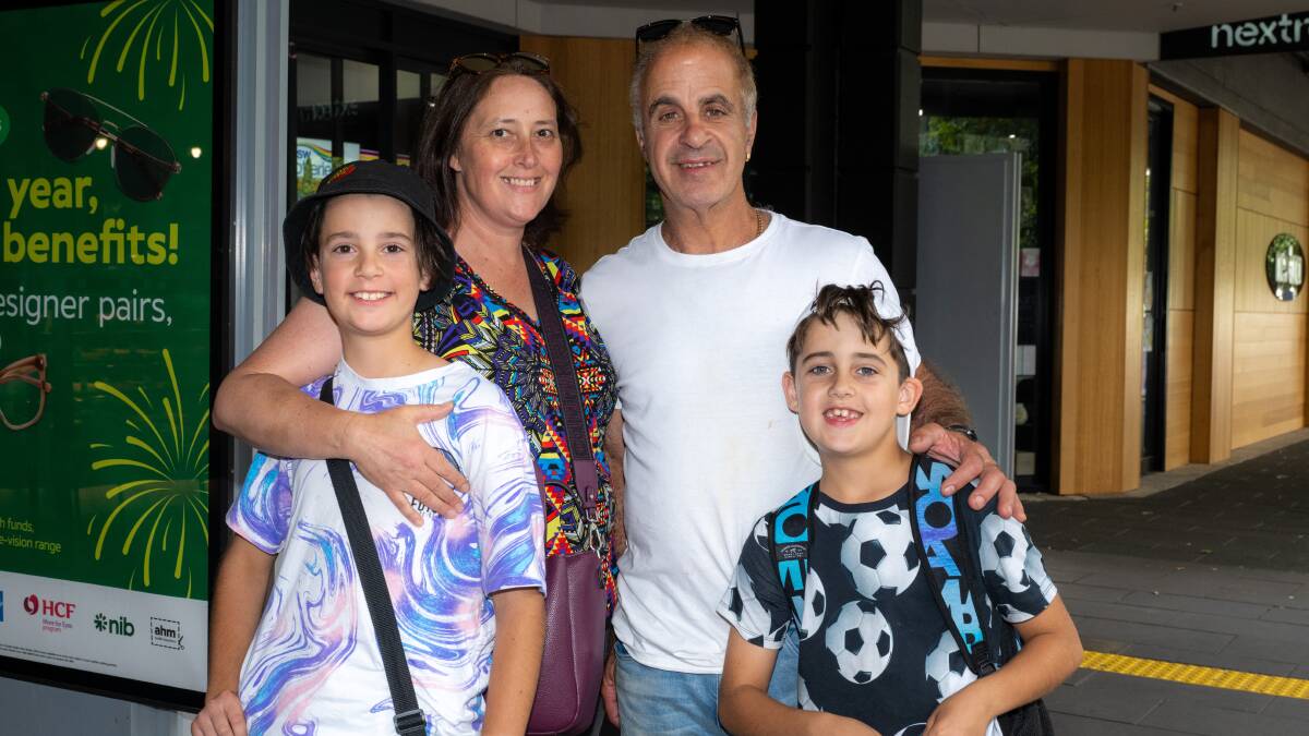 Robyn and Vince Gelonesi with their sons Krusoe, 12, and Deizel, 9 in Gungahlin. Picture by Elesa Kurtz