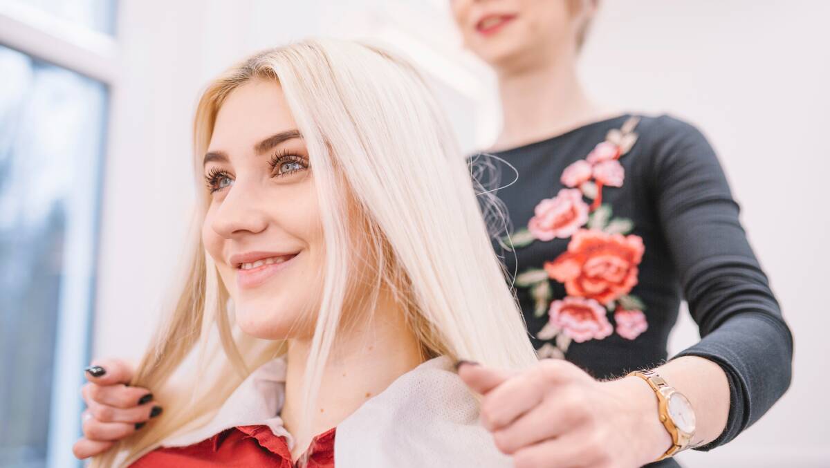 Always go to a professional for bottle-blonde hair. Picture: Shutterstock